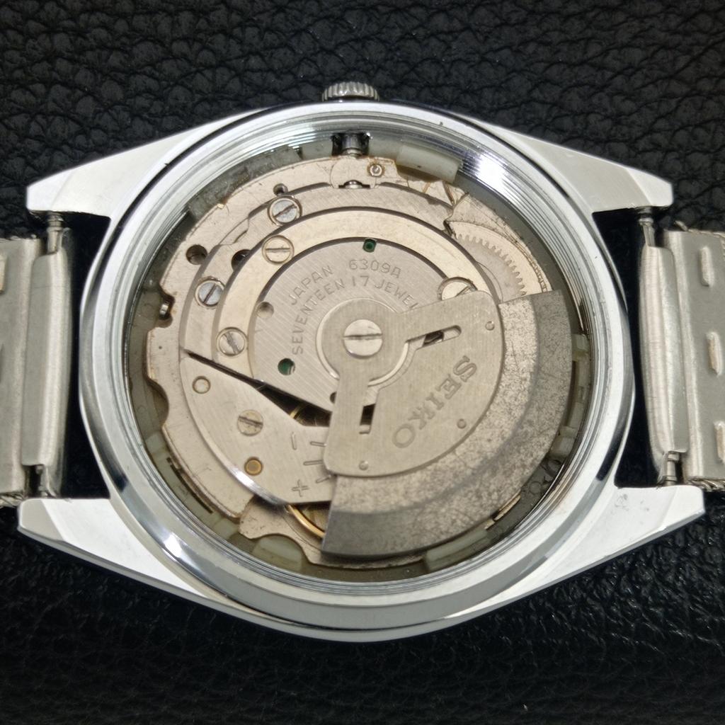 REFURBISHED SEIKO 5 AUTOMATIC 6309A JAPAN MENS VINTAGE GOLDEN WATCH a442131-1