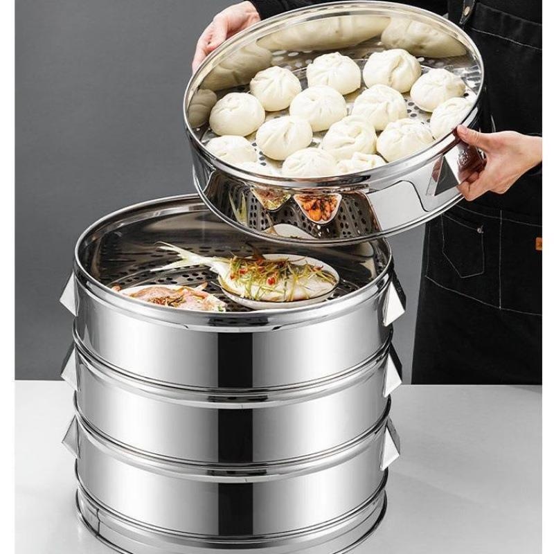 Thickened Stainless Steel 2-Layer Steamer