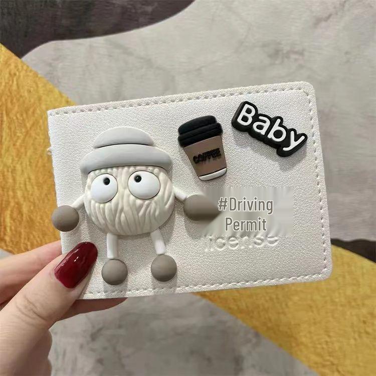 

Милий мультяшний набір обкладинок для водійського посвідчення та документів на транспортний засіб зі шкіри Single card slot