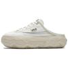 ROCK Mules Wear Resistant And Lightweight Low Top Canvas Shoes Women's Micro White F12W432307FWW