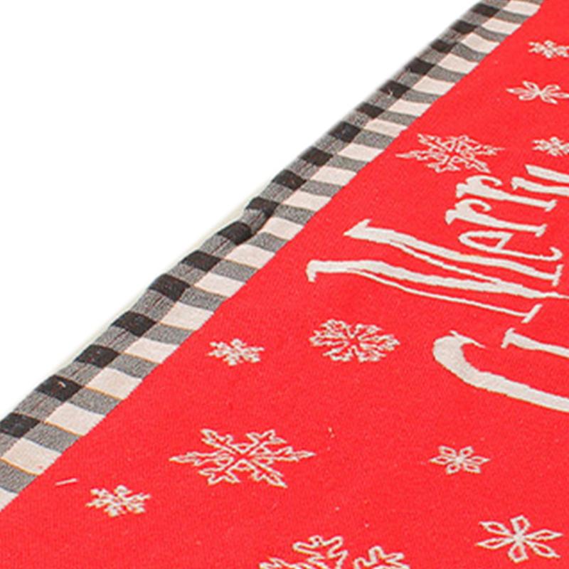 Christmas Table Runner Flag Printing Wear Dirt Resistant Xmas Christmas Table Flag for Christmas