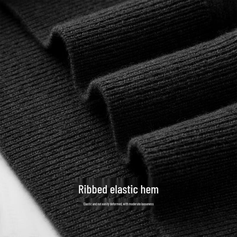 Men's Cashmere Wool Blend Round Neck Pullover Sweater