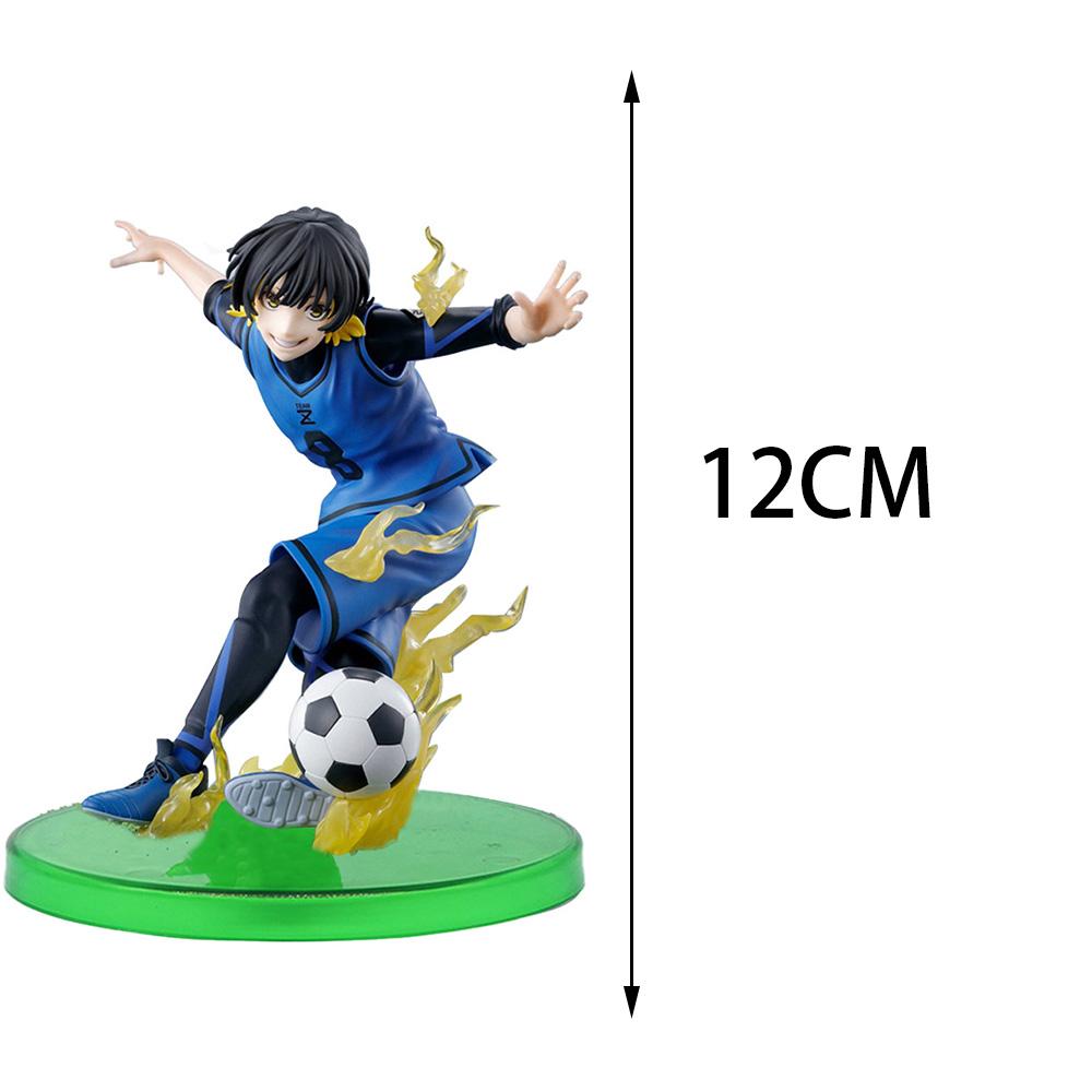 BLUE Lock Figure Isagi Yoichi Reo Mikage Seishiro Nagi Figure Play Football Action Figure Model Collection Doll Toy Xmas Gift