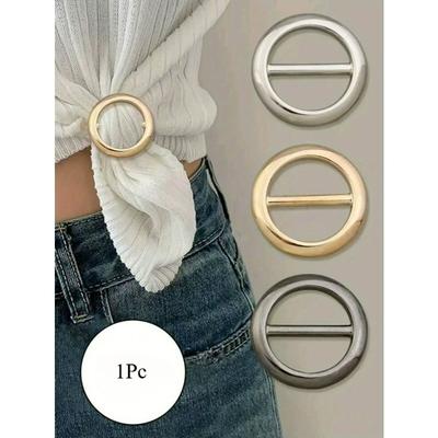 1 pièce Clips multifonctionnels en métal pour foulard et accessoires - Accessoires élégants et à la mode adaptés pour les foulards, les t-shirts et les ceintures, conviennent à toute occasion