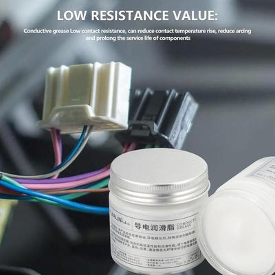 100g Electric Contact Grease Conductive Paste Electricity Compound Grease For Low Resistance Value For Household Appliances V9Z2