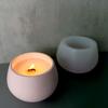 Round Candle Jar Silicone Mold DIY Storage Box Craft Ornament Making Plaster Epoxy Resin Concrete Vase Casting Molds Home Decor