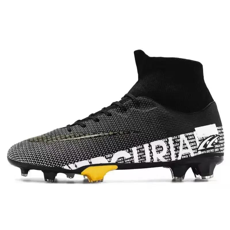 Men Soccer Shoes TF/FG High/Low Ankle Football Boots Male Outdoor Non-slip Grass Multicolor Training Match Sneakers Size 35-45