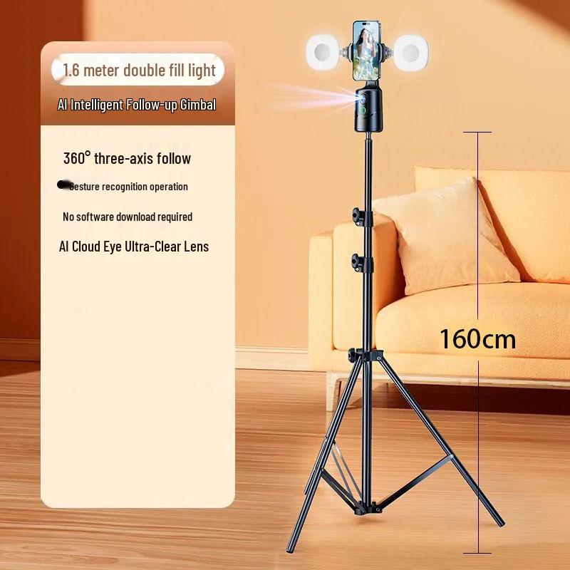 360° Auto-Rotating Selfie Stick & Face Tracking Gimbal for Live Streaming