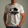 Perfect Future Funny Cats Alien Invansion UFO City Eco Environmental T-Shirt