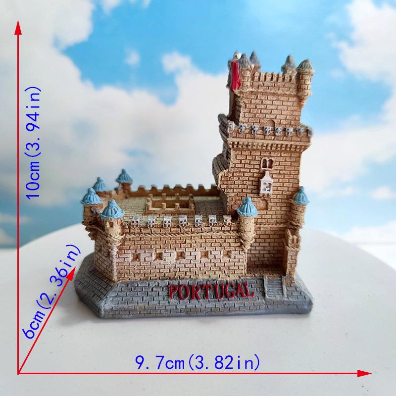 Belem Tower Decorative Aquarium Rock Cave Ornament for Landscaping