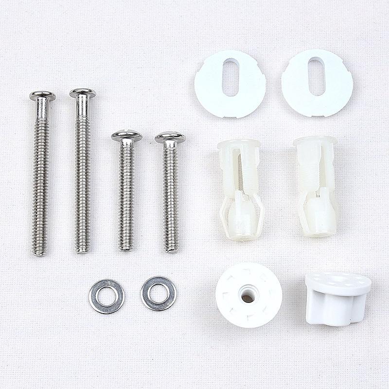2 Sets Universal Toilet Seat Hinges Screws Bolt Nut Fixing Repair Hinges Hole Fittings Tool Toilet Cover Bathroom Accessories