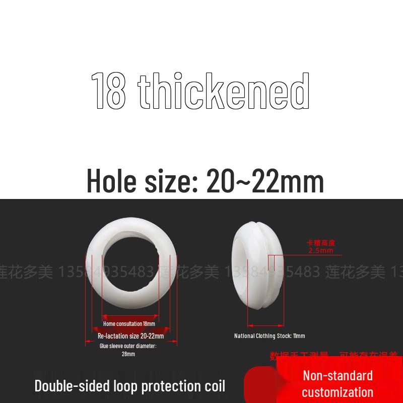 Industrial Dustproof Double-Sided Rubber Cable Grommet & Sealing Ring for Distribution Box