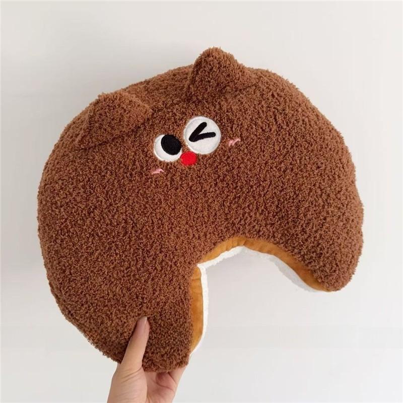 Stick Dharma Bear Cartoon Food Stuffed Cushion Living Room Decor Nap Support