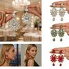 Crystal Floral Shaped Earrings Jewelry Modern Style Earrings Popular Popular Style Earrings  Bride