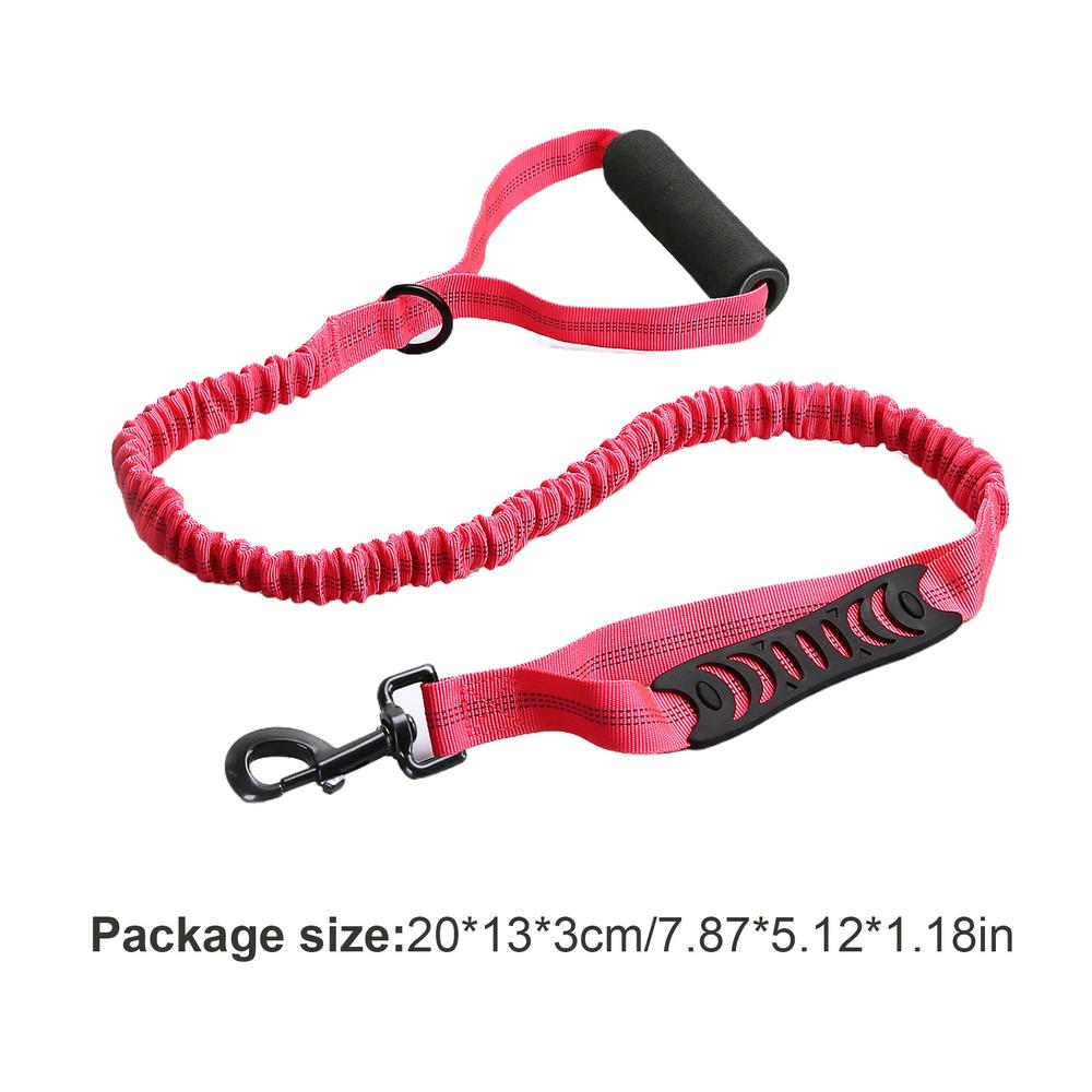 

Reflective Dog Lead Shock-Absorbing Elastic Dog Lead High-Density Pet Lead With Handle Wear-Resistant Dog Lead For Walking розы красного