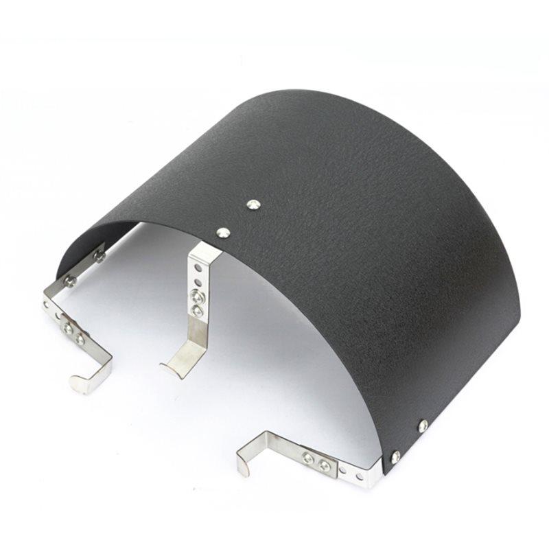 High Flow Cold Air Intake Filter Heat Shield Cover Universal Car Air Filters Adjustable Stainless Steel Protective Cover