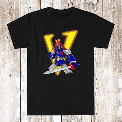 Voltes V Famous Mecha Cartoon Series Men's Black Size S-5XL