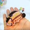 Japan Anime Cartoon Figures Kawaii Characters Cute Flocking Animal Figurine Charms Pendant Keychain Children Friend Gifts