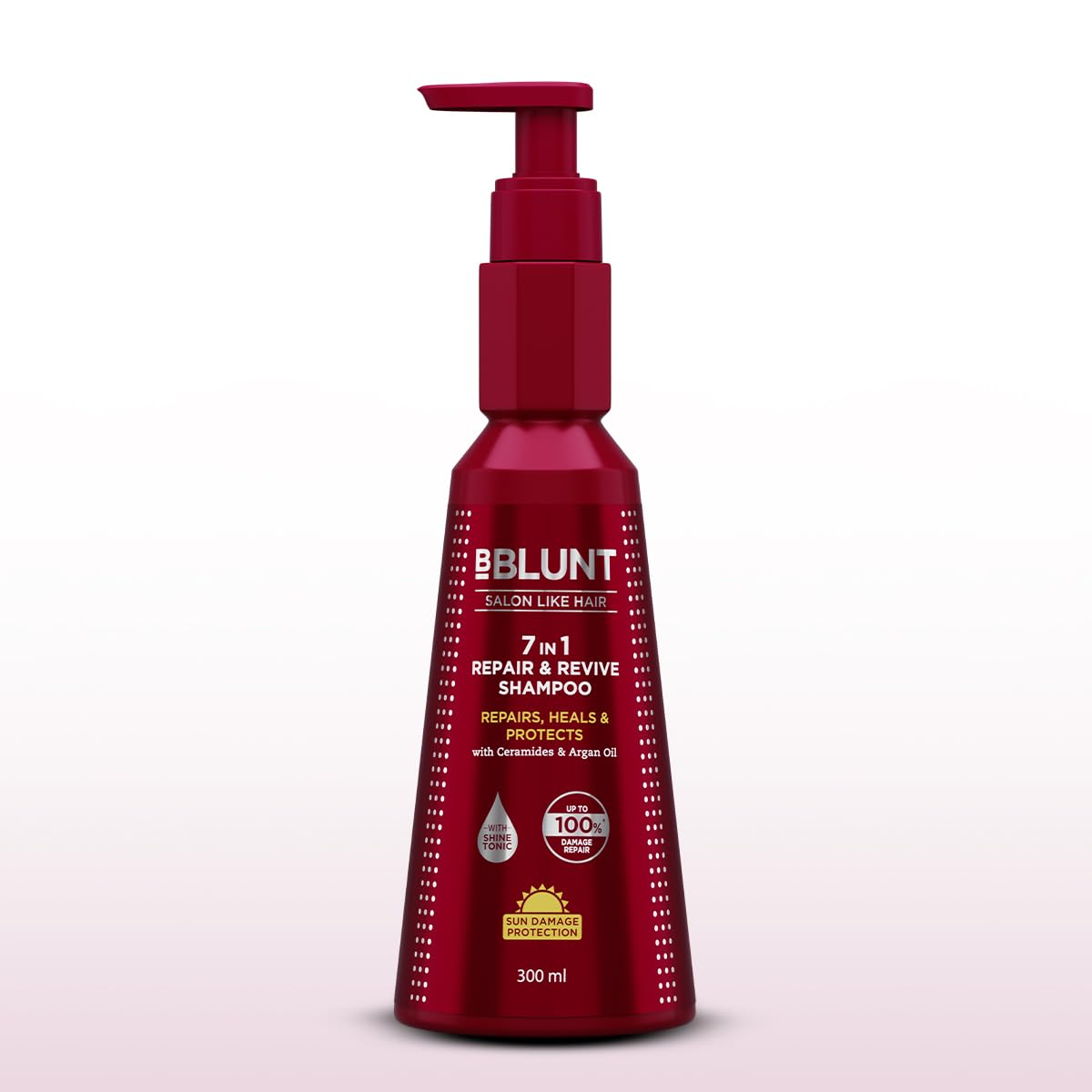 

BBLUNT 7 in 1 Repair & Revive Shampoo 300ml for Hair Damage Repair with Ceramides & Argan Oil