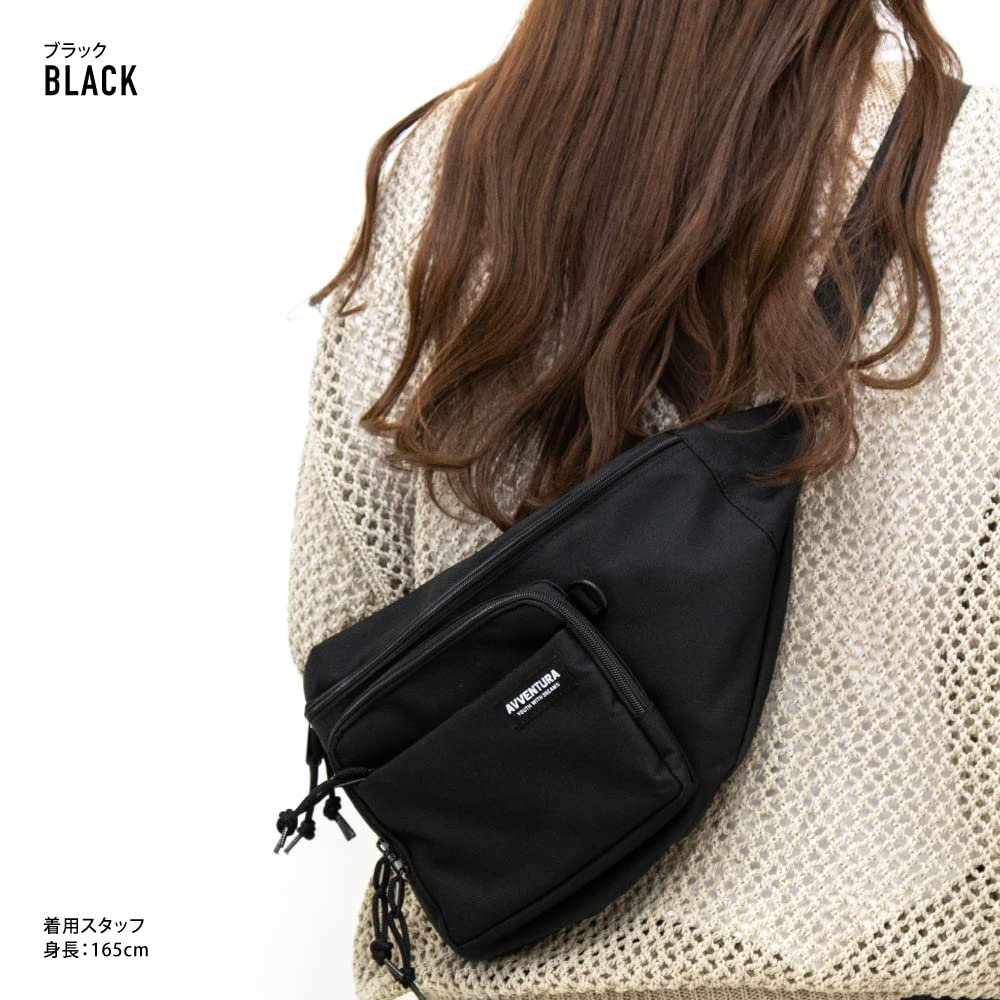 Waist Waist Hip For Women and Going Black [Aventura] Bag, Pouch, Bag, Large, Men, Travel, Commuting, School, Out, Festivals, Adults, Students,