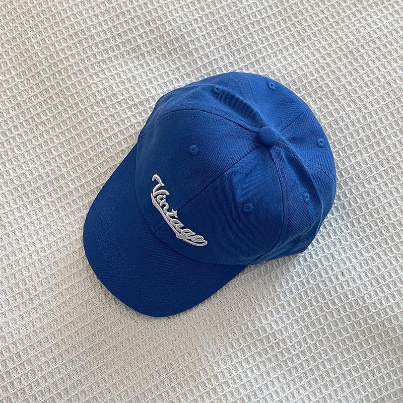 Embroidered Letter Vintage Kids Baseball Cap Toddler Sun Hats For Boy Girl Spring Summer Snapback Baby Hat