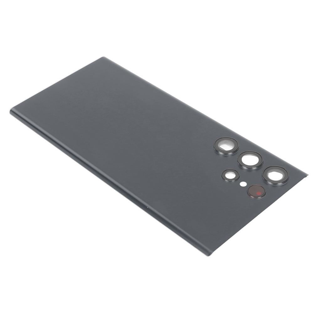 Back Glass Cover Waterproof Housing Door with Camera Glass Lens and Tape Parts Replacement For Samsung Galaxy S22 Ultra