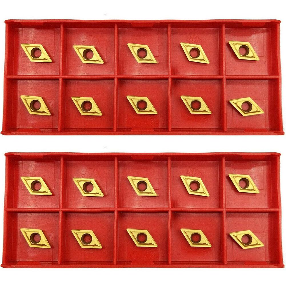 

20 шт. Инструменты Аксессуары Твердосплавные пластины DCMT070204