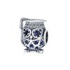 New 2024 925 Sterling Silver Plated Blue Pave Series Star Owl Butterfly Moon Pendant Diy Jewelry Bead Fit European Bracelet