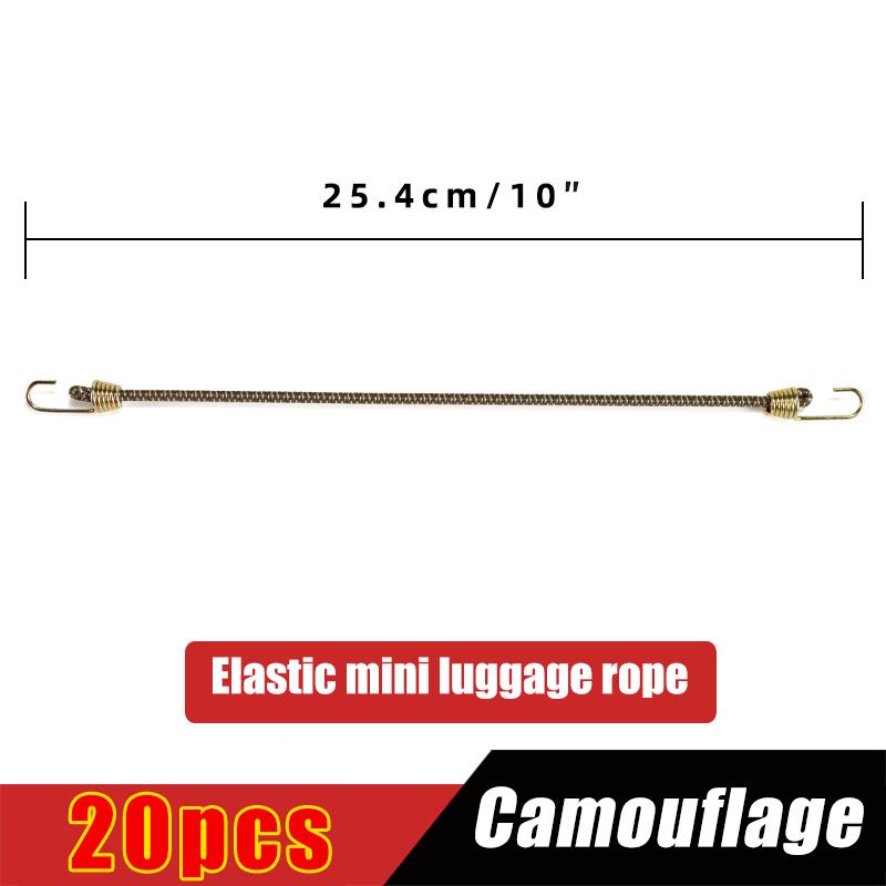 Elastic Bungee Cord Heavy Duty Luggage Straps Rope Hooks 25cm Stretch Tie Tent Outdoor Accessories