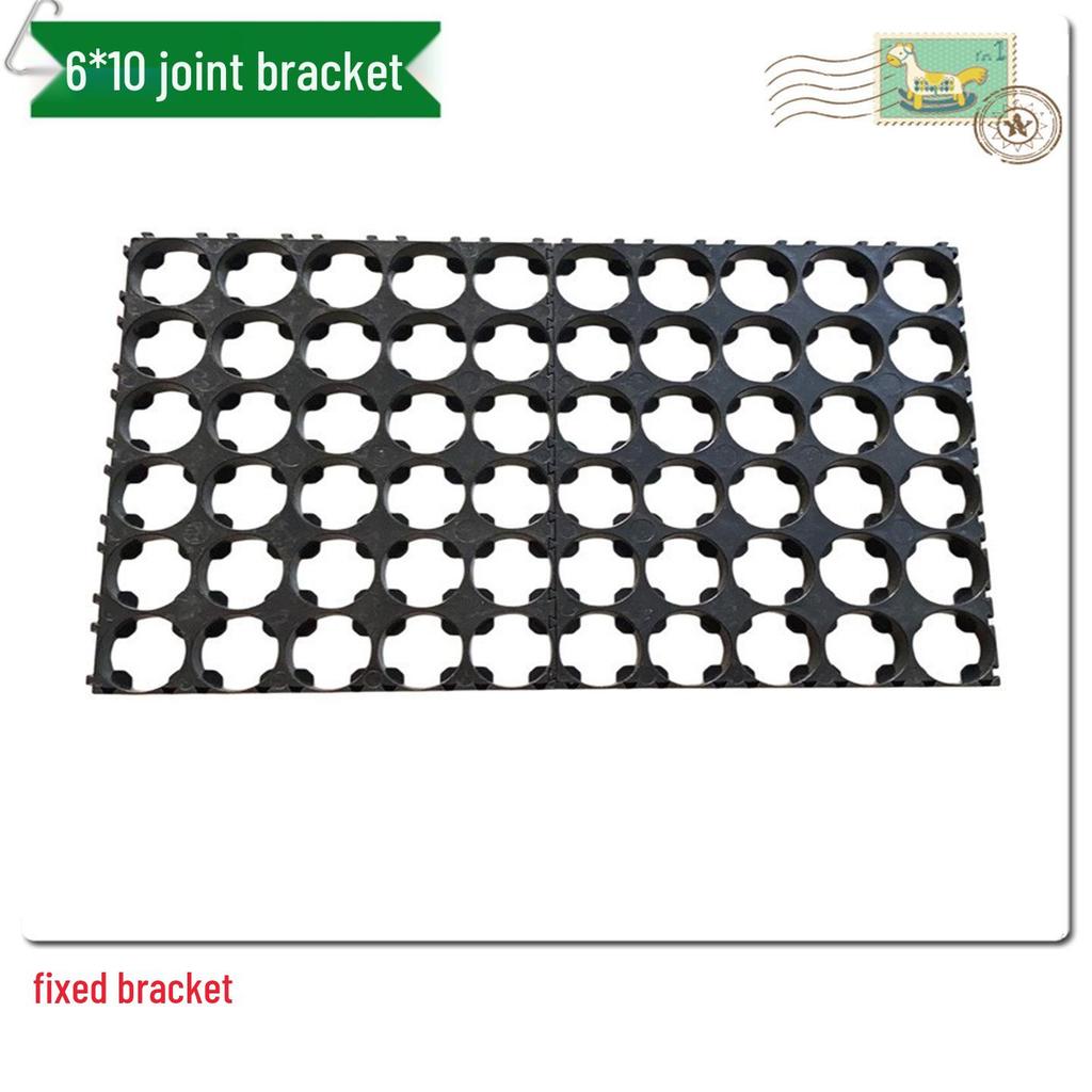 18650 Lithium Battery Pack Bracket for 1-6 Cells, 18.4mm Holes