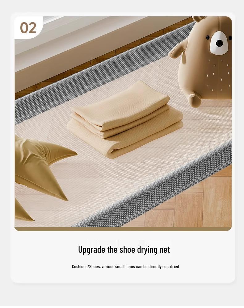 Adjustable Floor-Standing Clothes Drying Rack for Indoor/Outdoor Use
