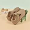 Girls' shoes, new spring and autumn models, Korean-style children's shallow suede shoes, breathable soft-soled slip-on Birkenstock shoes