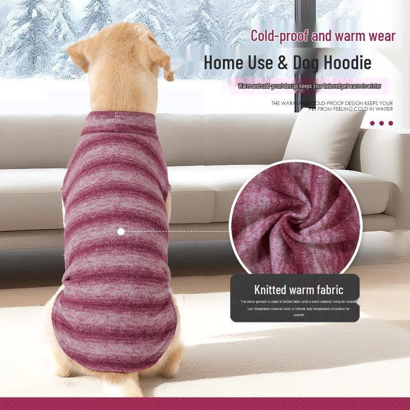 Cozy Knitted Sweater for Large Dogs - Warm Autumn/Winter Vest
