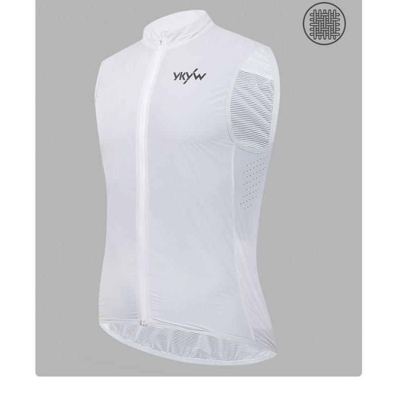 Windproof Waterproof Cycling Vest With Dual Zippers Breathable Sleeveless Jacket Men Women Ride
