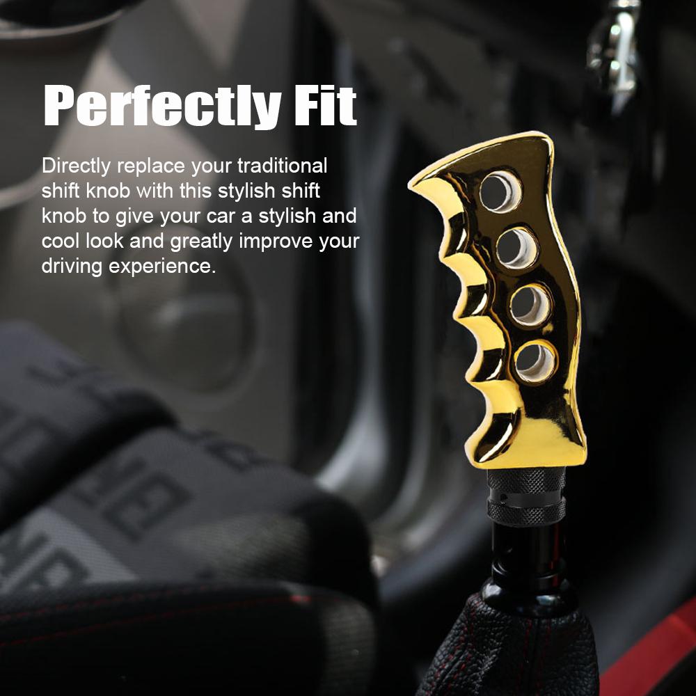 Gear Knob Universal Manual Transmission Car Grip Knife Handle Shifter Knob with 81012mm Adapters