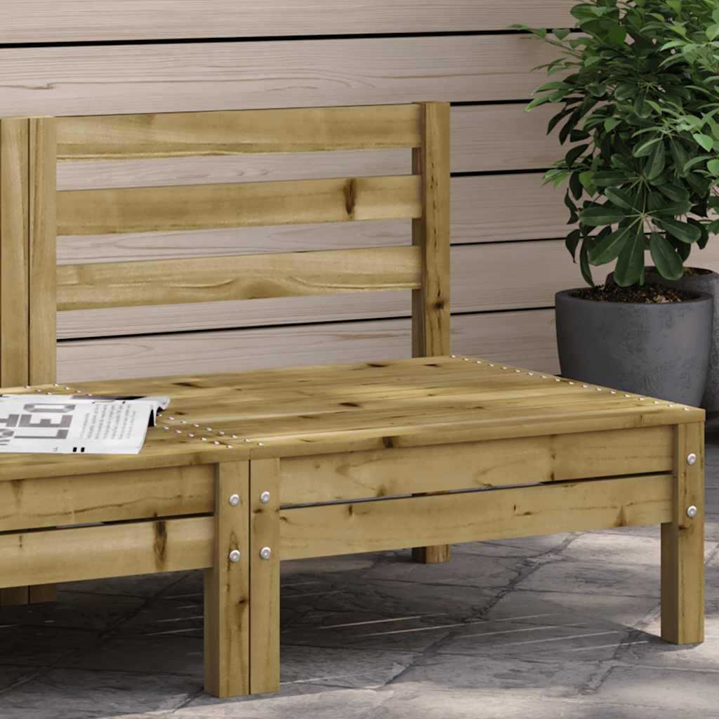 Garden Sofa without Armrests Pressure Treated Pine Wood