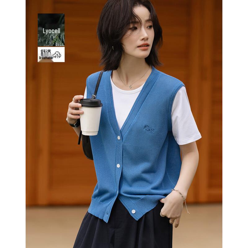 Demana Women s Lyocell Blend Embroidered Knit Top S