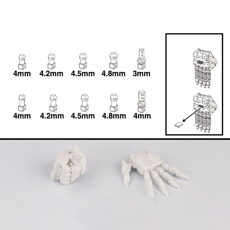 1 Pair Action Figures Building Claw Diy Accessories Movable Hand Set 3.0 Mg 1/100 1/144 Astray Red Frame Sazabi Ver.Ka Model
