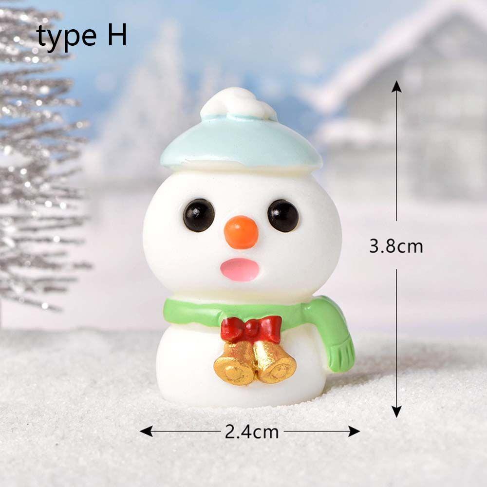 Model Miniature Dairy Sheep Little Statue Christmas Tree Figurines Micro Landscape Santa Claus