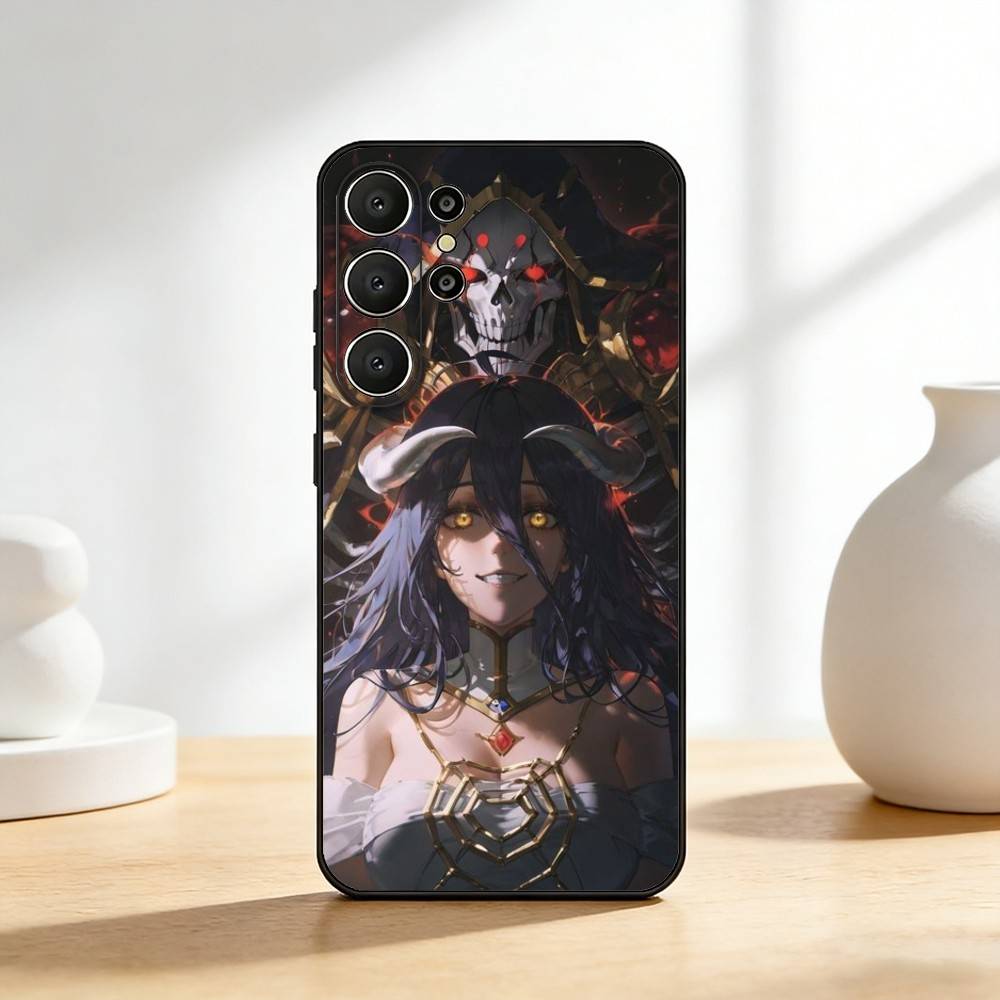 Anime O-Overlord Phone Case For Samsung S26,S25,24,23,22,30,21,10,9,Ultra,Plus,Lite,FE Soft Black Case Samsung S20lite5G