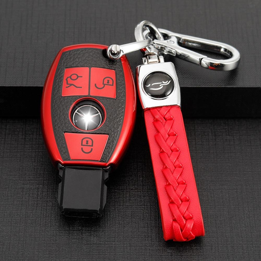 For Mercedes Key Case TPU Full Cover for CLA200 GLC260 C260l GLA C300 Car Keys Durable Protection