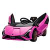 Auto Elettrica per Bambini, Lamborghini, 3-5 km/h, Telecomando, per 3-5 Anni, Rosa
