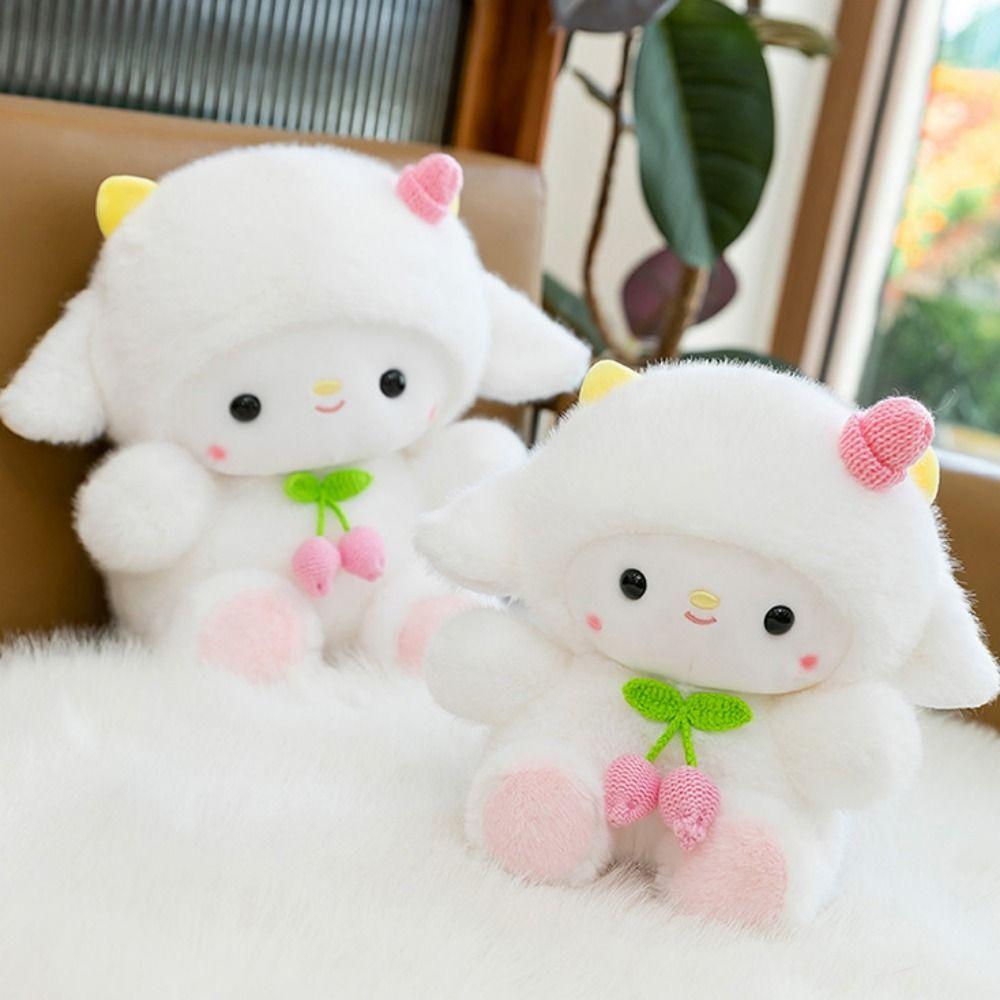 Fluffy Sheep Plush Doll Cartoon Animal Fluffty Doll Creative Lamb Plush Toy Home Decor