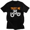 Maßgeschneiderte Trust Me Im An Engineer T-Shirts für Herren Reines Baumwoll-T-Shirt Oberteile T-Shirts Kurzarm Freizeit-T-Shirt Kleidung