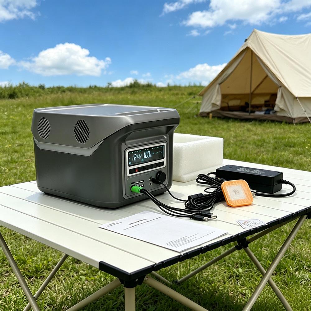220V Portable Solar Power Supply: 2000W Large Capacity for Household Emergency & Lighting