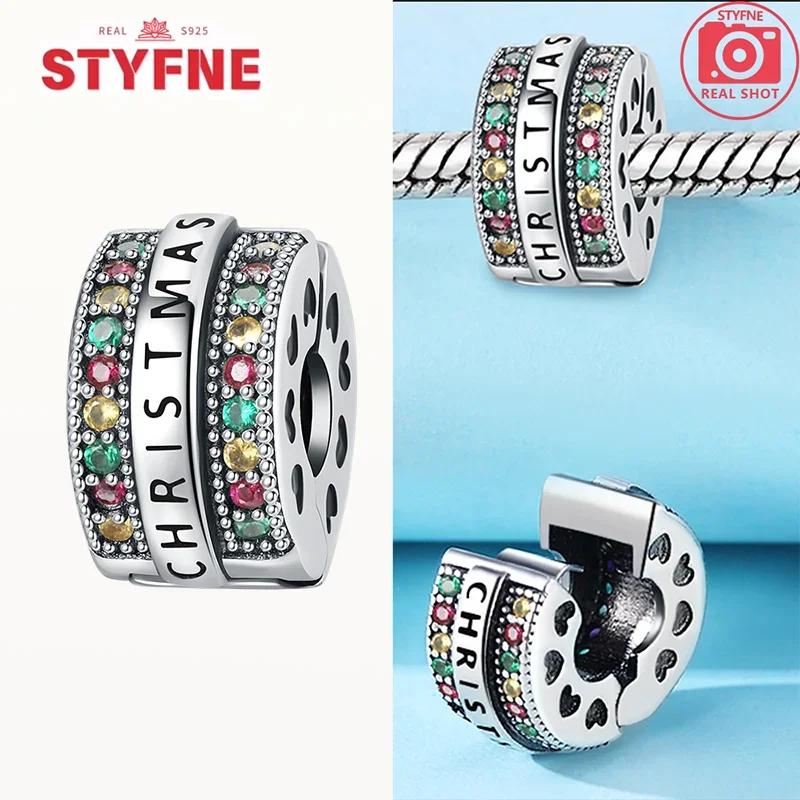 Real Copperrainbow Heart Beads Star Moon Cross Charm Fit Original Bracelet Jewelry Making Diy For Women Fine Gifts