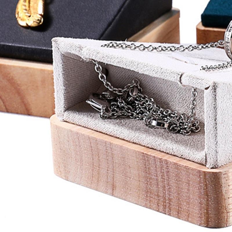 Eleganter Holz-Halsketten-Ausstellungsständer Schmuck-Anhänger Aufbewahrungs-Organizer für Zuhause Schlafzimmer Modischer Accessoire-Halter