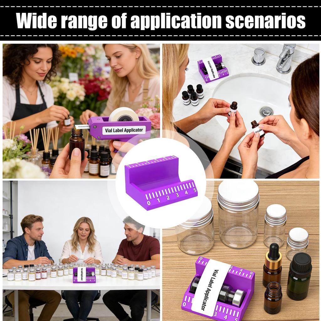 Vial Label Applicator 3ml/10ml Long-lasting Precise Reusable Application Vial Label Applicator Bottle Labeling For Kitchen