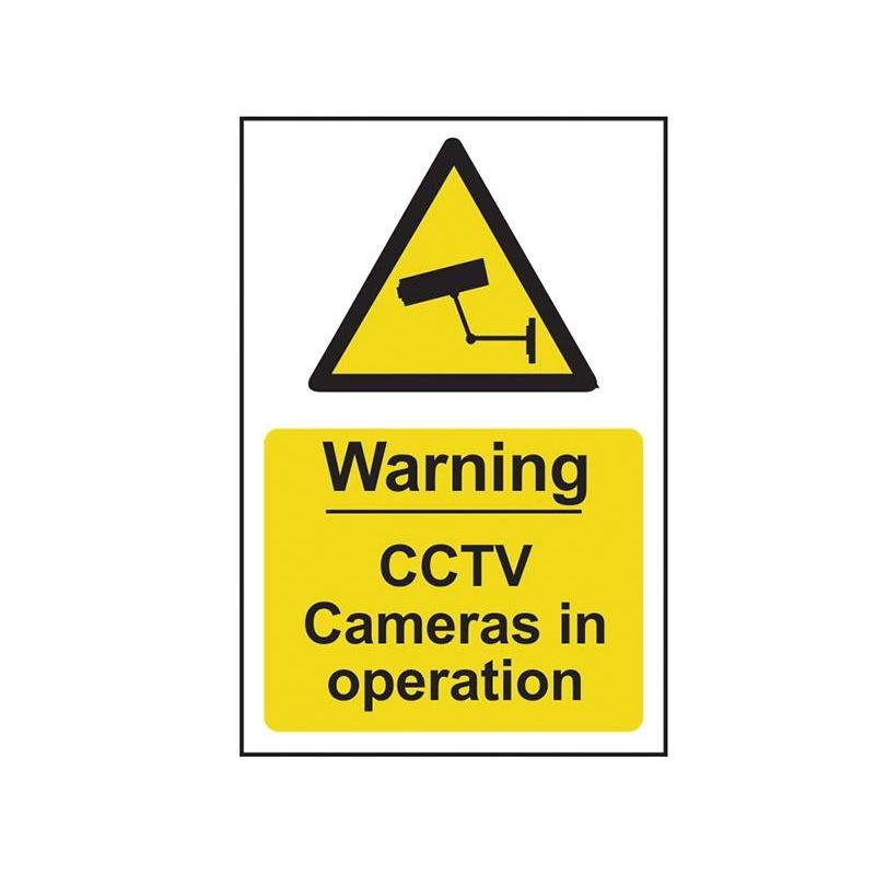 Scan Warning Cctv Cameras In Operation - Pvc Sign 200 X 300mm