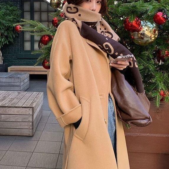 Manteau Élégant en Laine Française de Luxe Léger pour Femmes - Automne/Hiver